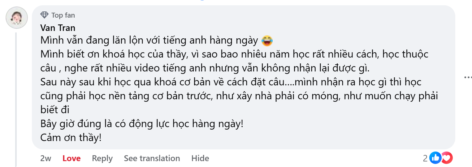 Cảm nhận qua tin nhắn